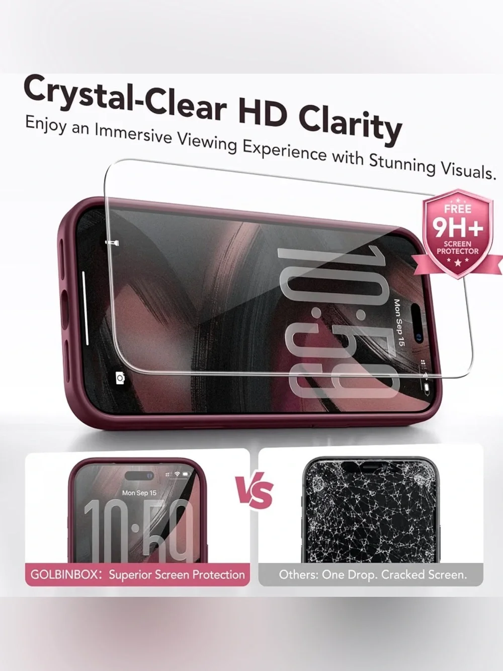 Magnetic & Shockproof for iPhone 17 Pro Max Case Wine Red